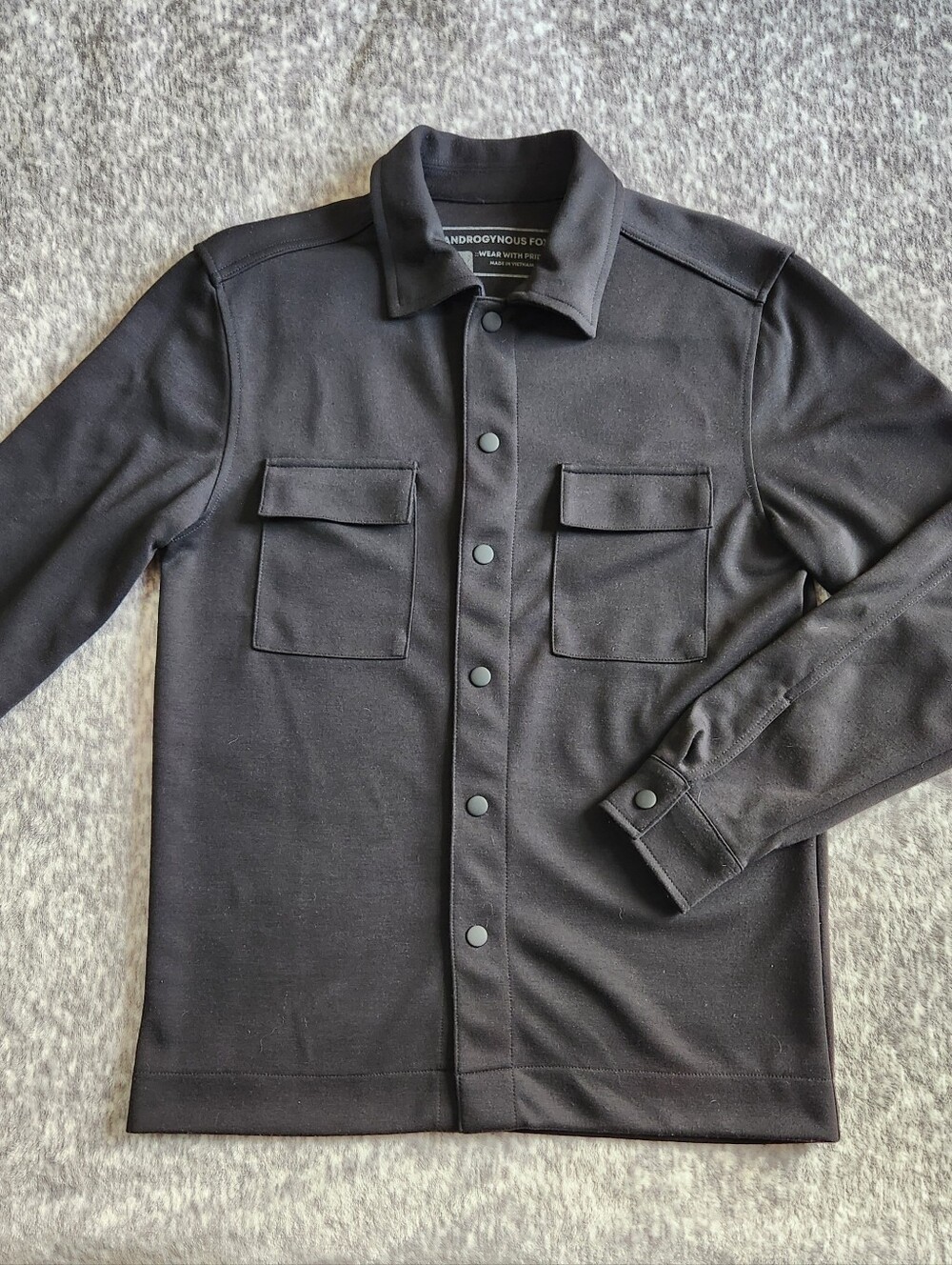 Androgenous Fox Lined Long Sleeve Shirt